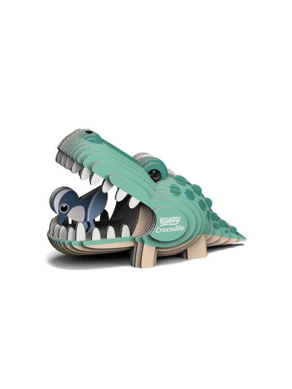3D cardboard model crocodile