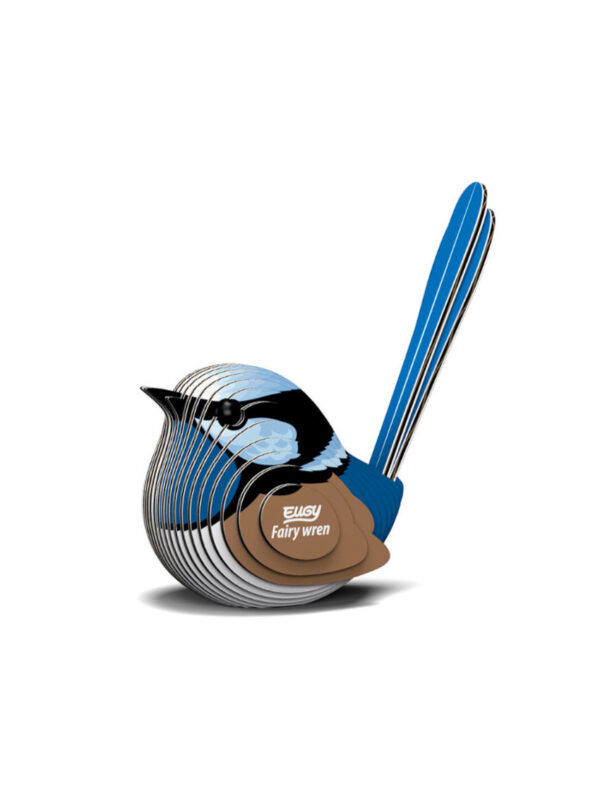 3D cardboard model fairy wren