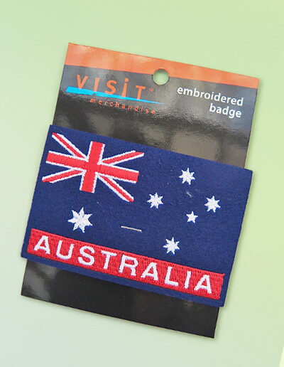 Australian flag embroidered patch