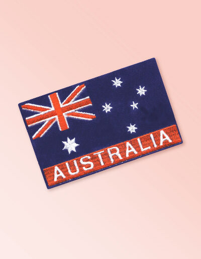 Australian flag embroidered patch