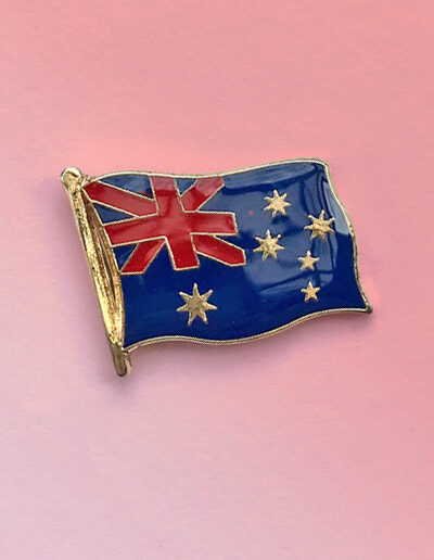 Australian flag hat pin