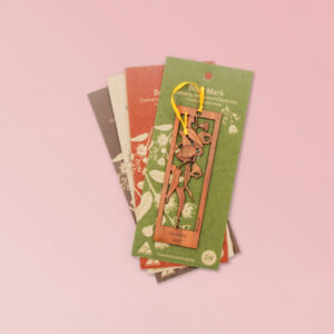 Australian made wooden flowering gum bookmark