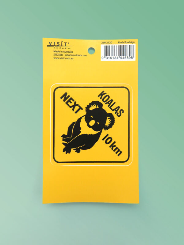 Koala Road sign sticker