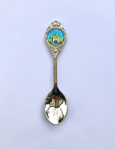 Souvenir spoon with Flinders Street Station crest