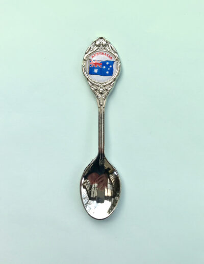 Souvenir spoon with an Australian flag crest