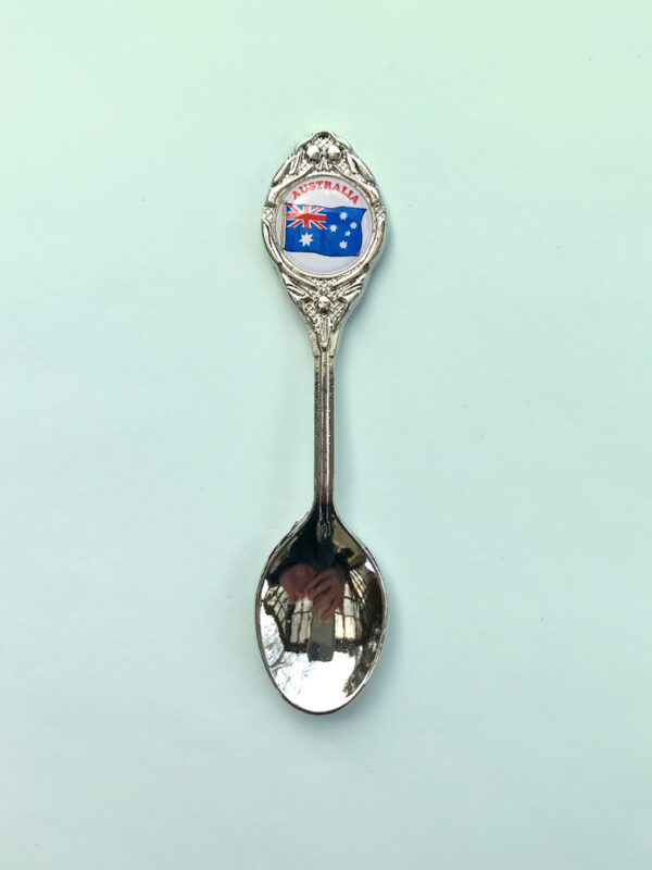 Souvenir spoon with an Australian flag crest