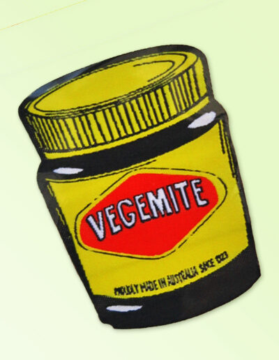 Vegemite jar badge