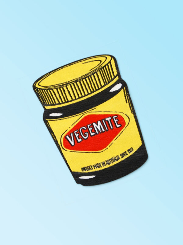 Vegemite jar badge