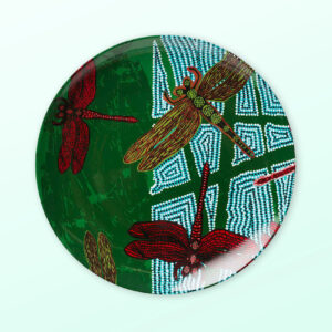 Sheryl Burchill Dragonfly small porcelain plate