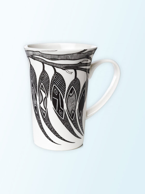 Dancing Wombat porcelain mug