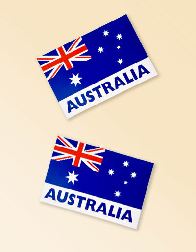 Australian flag sticker