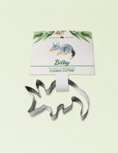 Bilby shaped metal cookie cutter