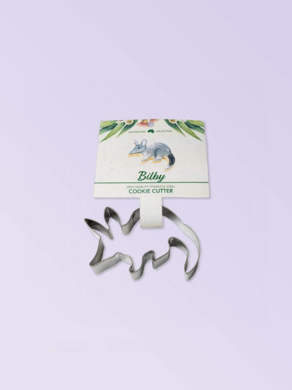 Bilby shaped metal cookie cutter