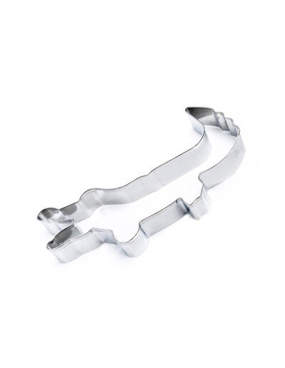 Crocodile shaped metal cookie cutter