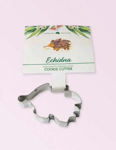 Echidna shaped metal cookie cutter