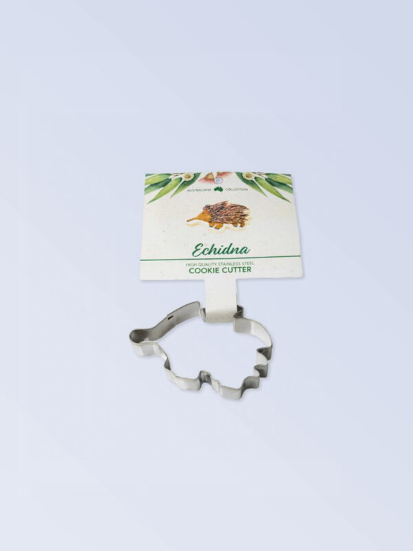 Echidna shaped metal cookie cutter