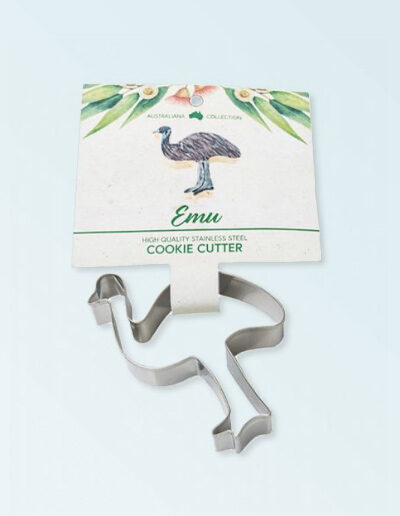 Emu shaped metal cookie cutter