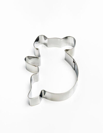 Koala shaped metal cookie cutter