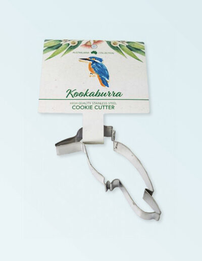 Kookaburra shaped metal cookie cutter