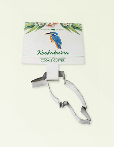 Kookaburra shaped metal cookie cutter