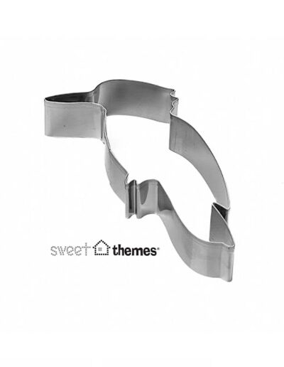 Kookaburra shaped metal cookie cutter