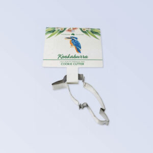 Kookaburra shaped metal cookie cutter