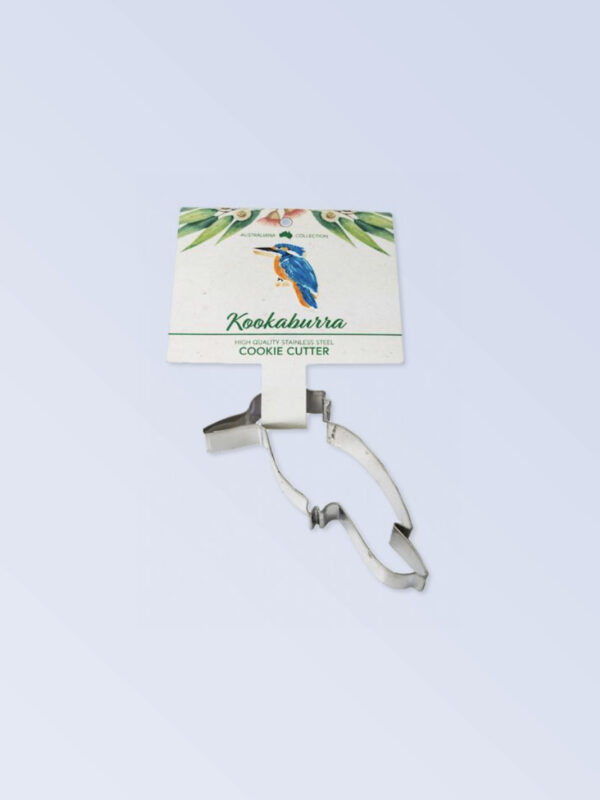Kookaburra shaped metal cookie cutter
