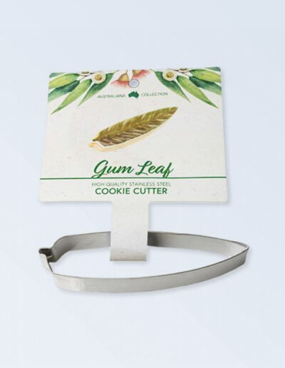 Gum Leafed shaped metal cookie cutter