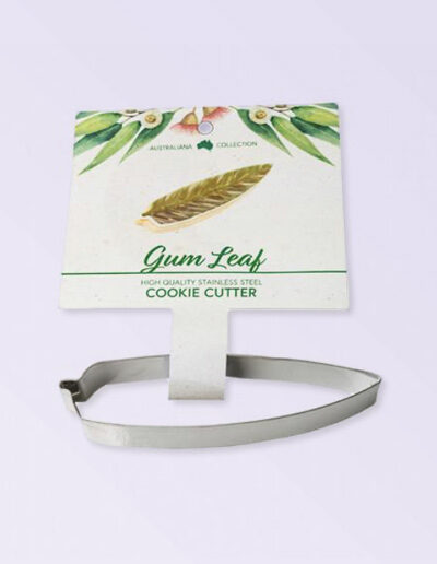 Gum Leafed shaped metal cookie cutter