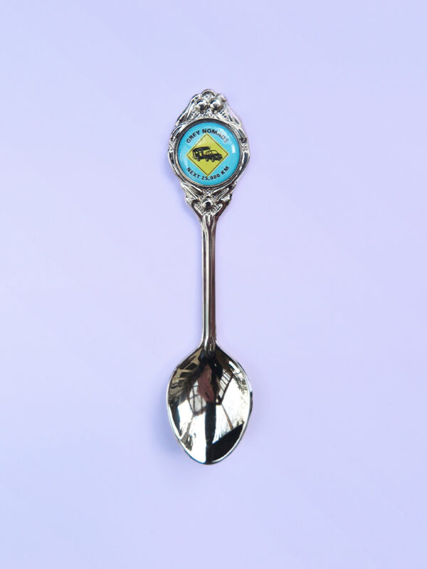 Souvenir spoon with Grey Nomads crest