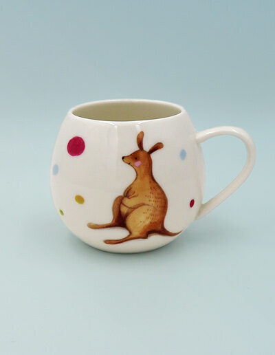 Barney Gumnut china mug. Hoppity Kangaroo is on this mug.