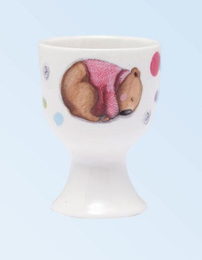 Barney Gumnut china egg cup. Robert the Wombat is on this egg cup.