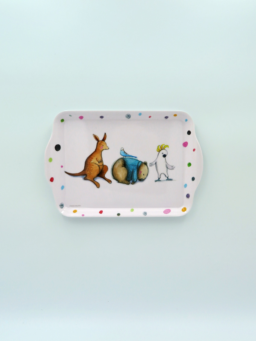 Barney Gumnut & Friends - Robert Wombat Small Tray - Souvenirs Direct