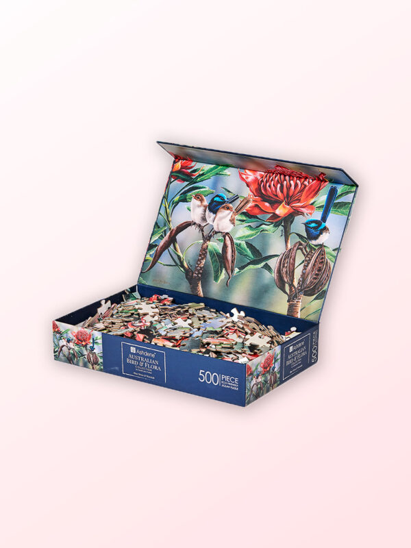 Blue wren jigsaw puzzle