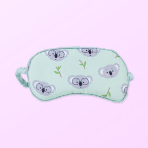 Fabric eye mask with koala design