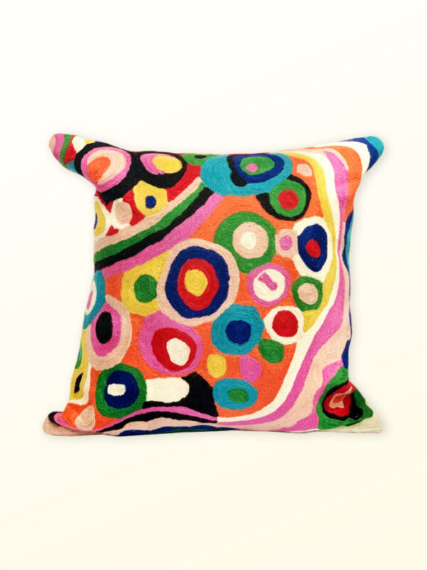 Better World Arts Wool cushion. Design by Andrea Adamson
