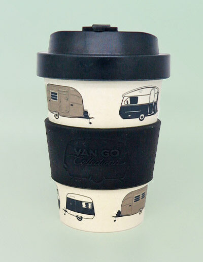 Bamboo travel mug - black