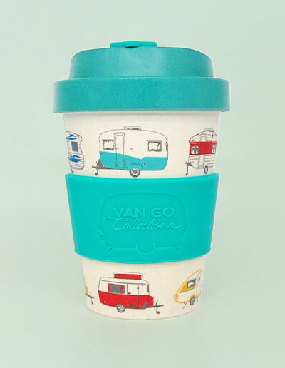 Bamboo travel mug in green