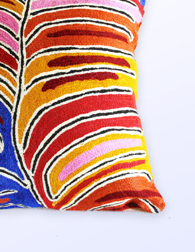 Better World Arts Wool cushion 30cm. Design by Betsy Napangardi Lewis