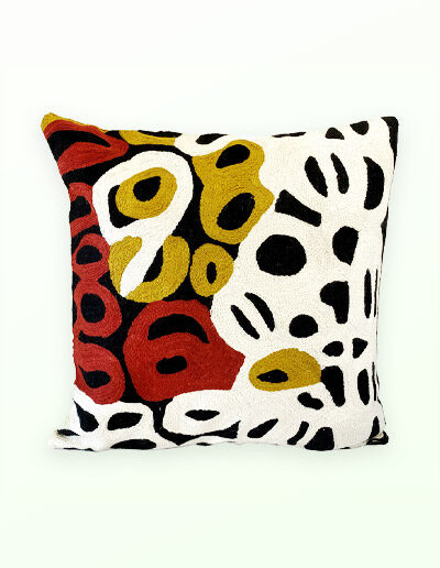 Better World Arts Wool cushion 40cm. Design by Anmanari Brown