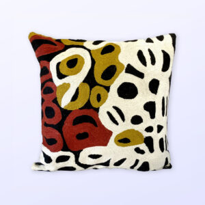 Better World Arts Wool cushion 40cm. Design by Anmanari Brown