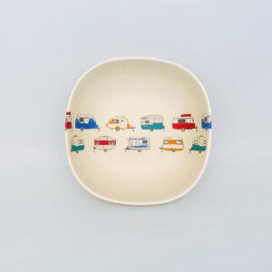 Coloured caravans bamboo Cereal Bowl