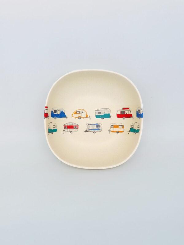 Coloured caravans bamboo Cereal Bowl