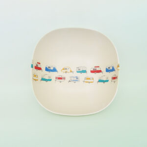 Coloured caravans bamboo Salad Bowl