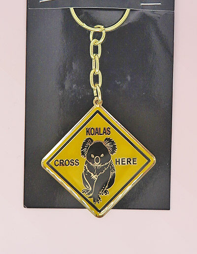 Koala Road Sign Keyring