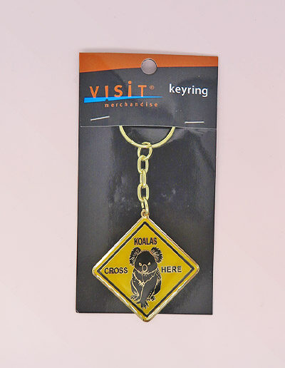 Koala Road Sign Keyring