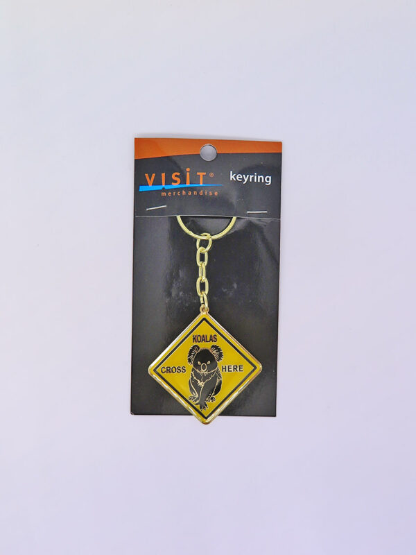 Koala Road Sign Keyring