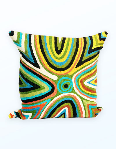 Better World Arts Wool cushion 30cm. Design by Rama Kaltu Kaltu Sampson