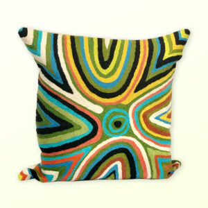 Better World Arts Wool cushion 30cm. Design by Rama Kaltu Kaltu Sampson