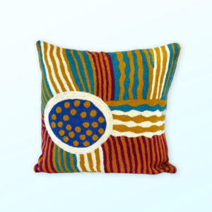 Better World Arts Wool cushion 40cm. Design by Sarah Lane